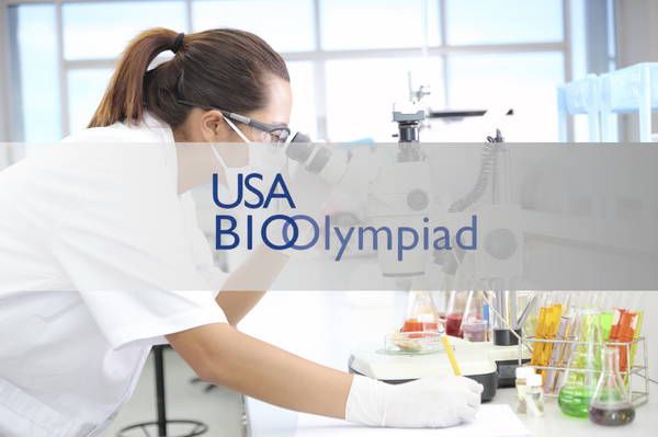 A student at the microscope — USA Biology Olympiad